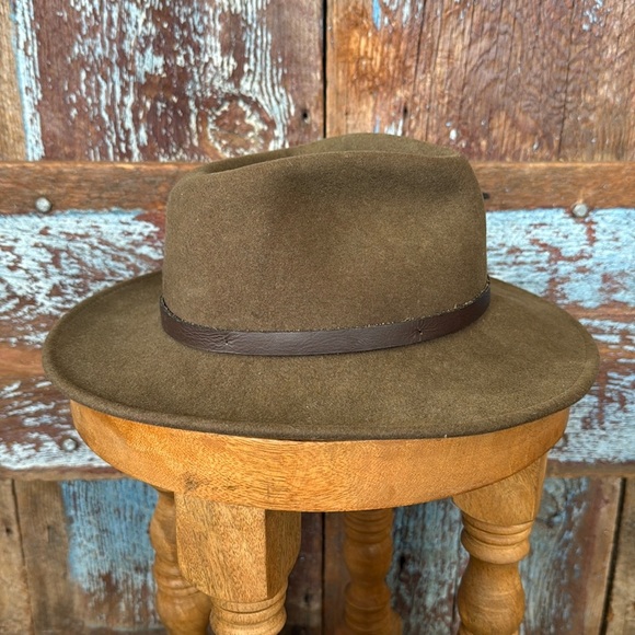 Dorfman Pacific Wool Felt Crushable Outback Hat Size Small - Picture 1 of 11